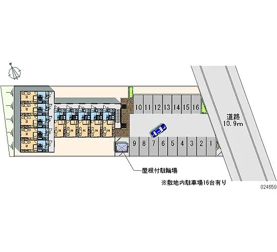 札幌市清田区里塚緑ケ丘９丁目　月極駐車場（LP）